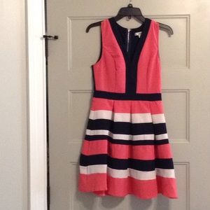 Pink and Navy Boutique Dress